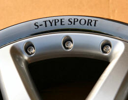 HighgateHouse Decals for Jaguar S-Type Sport Wheels