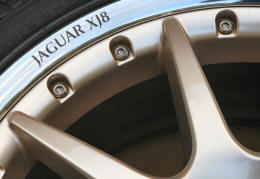 HighgateHouse Decals for Jaguar XJ8 Wheels