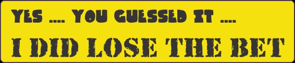 Humorour Decal Stickers by HighgateHouse - Lost The Bet