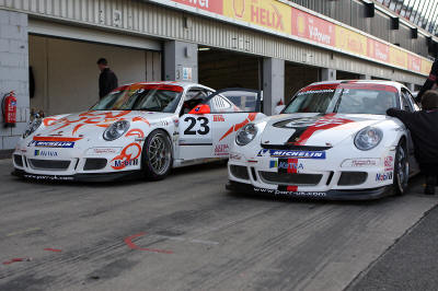 HighgateHouse Customer car - Robin Clark's Porsche 997 GT3 Cup car contesting the Carrera Cup GB